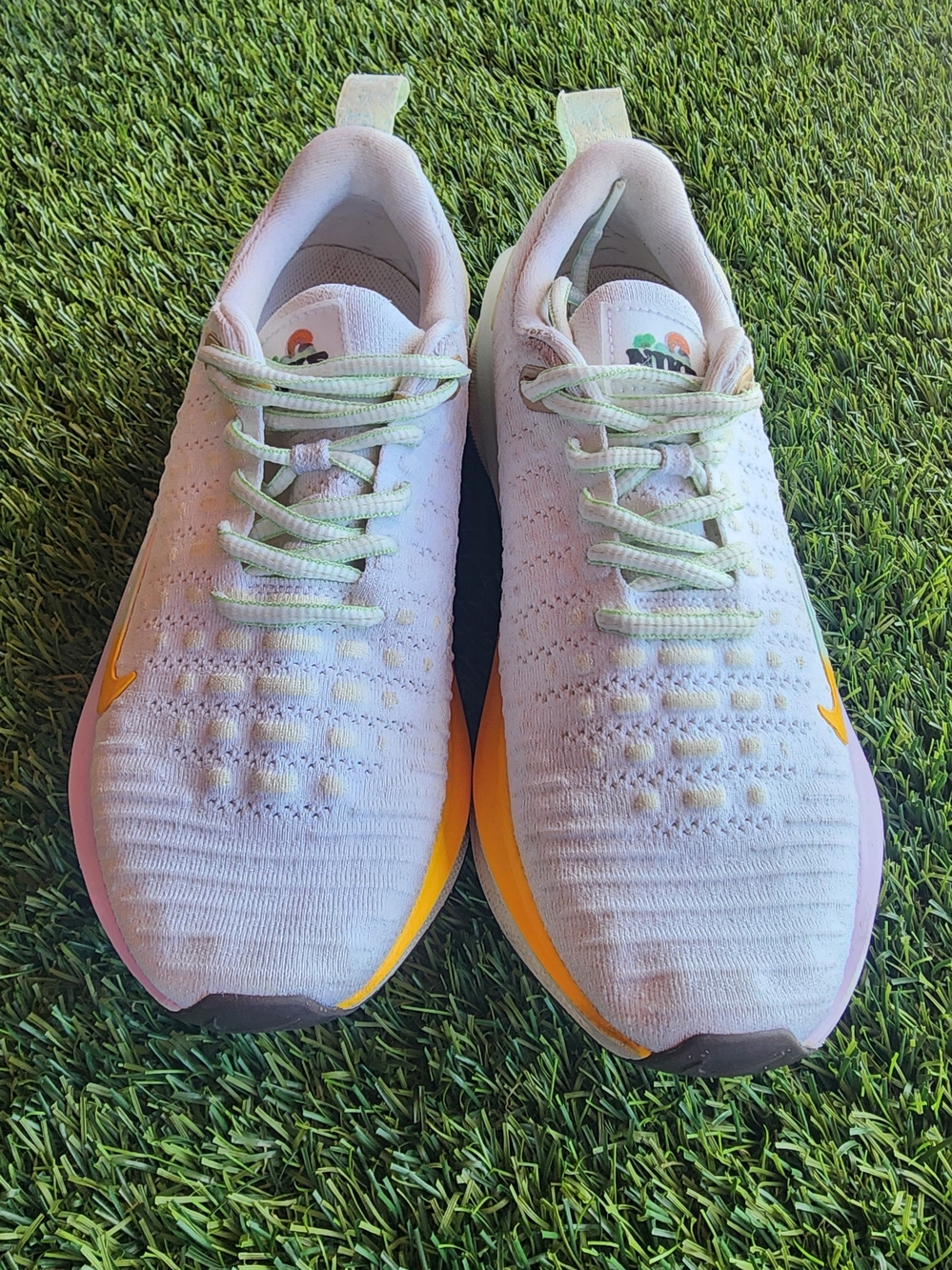Nike ReactX Infinity Run 4 SE Flyknit Running Shoes Pink Yellow Gradient